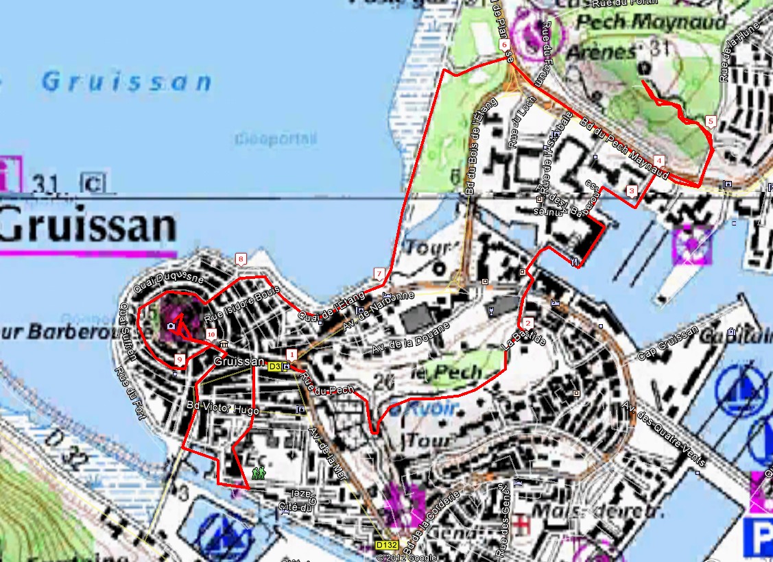 Gruissan-topo_map